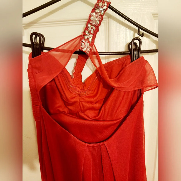 Stunning Cache Beaded One Shoulder Gown, Sz 4 - Picture 4 of 4